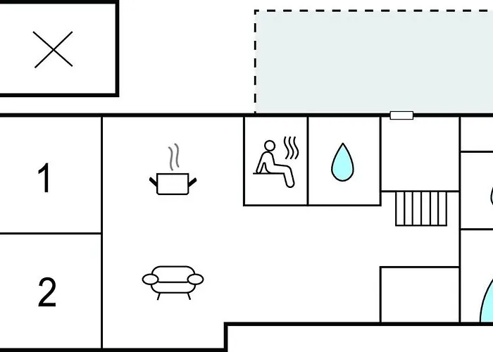 In With Sauna Дом отдыха Norre Nebel